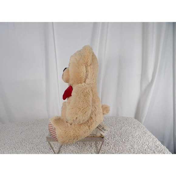 Edible Arrangements Brown EDI Red Bow Soft Teddy Bear Stuffed Animal Plush Toy - Picture 3 of 9